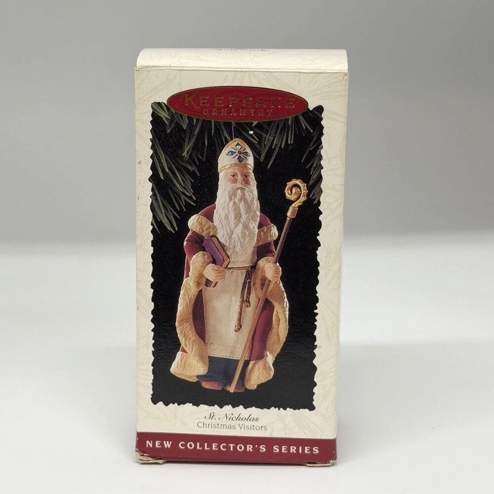 Hallmark 1995 St Nicholas Christmas Visitors #1 VTG Keepsake Ornament QX5087